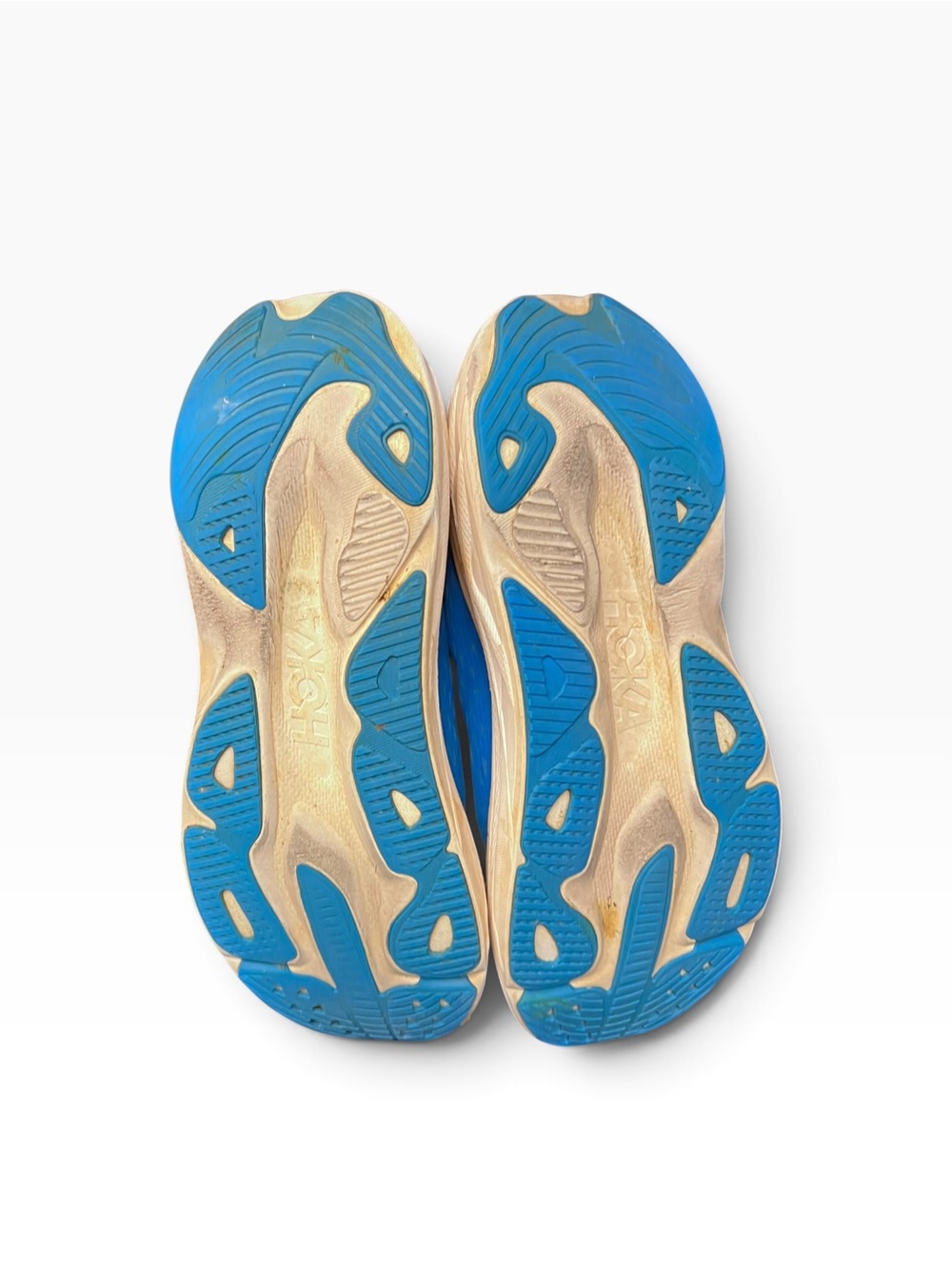 Hoka - Sky Flow Blue and Lime Athletic Shoes - 12D - - Picture 5 of 7
